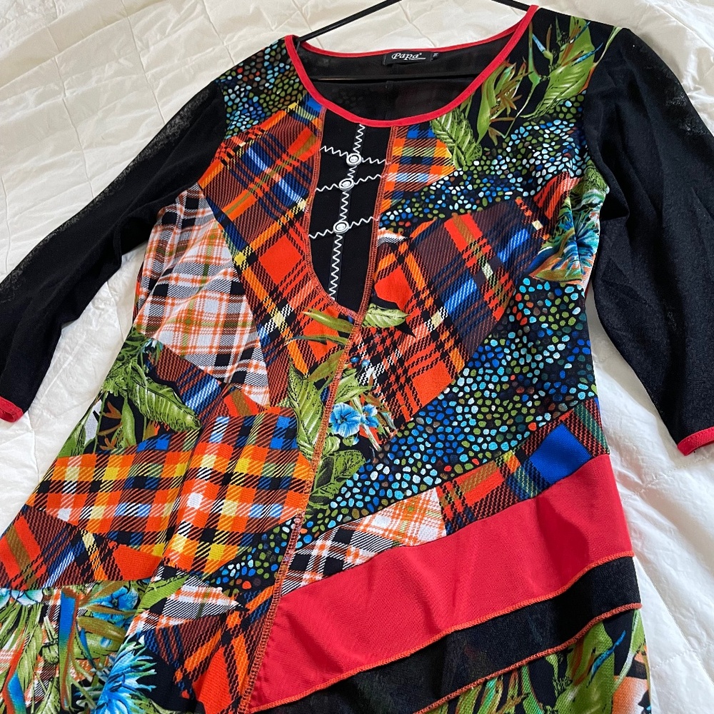 Papa "Patchwork" style tunic